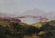 Horatio Mcculloch A View of Loch Lomond oil on canvas